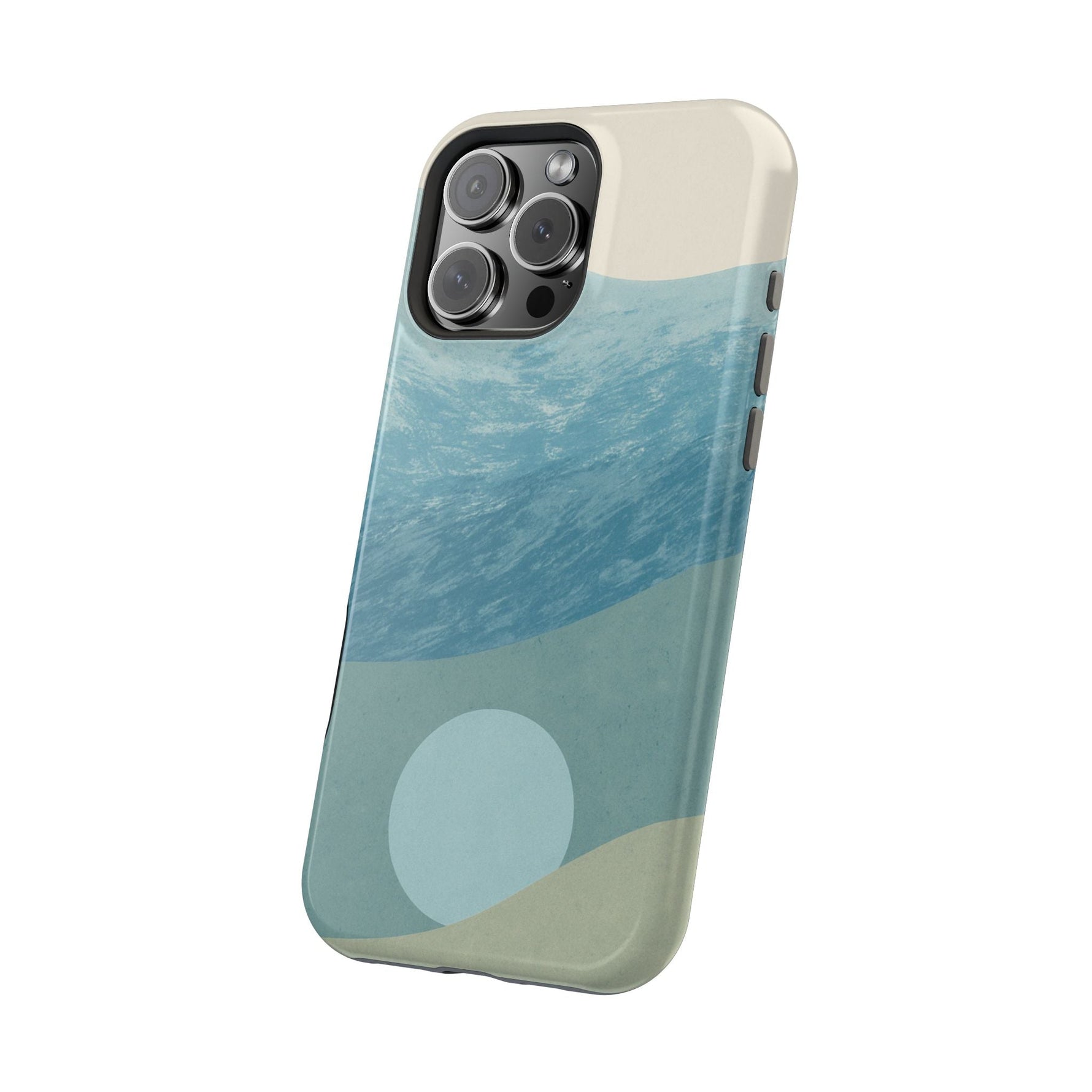“Calm Over Chaos” Abstract Ocean Wave iPhone Case | MagSafe Compatible  Shamo's