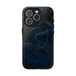 Midnight Marble iPhone Case with MagSafe - iPhone 15 Pro / Glossy - Shamo's