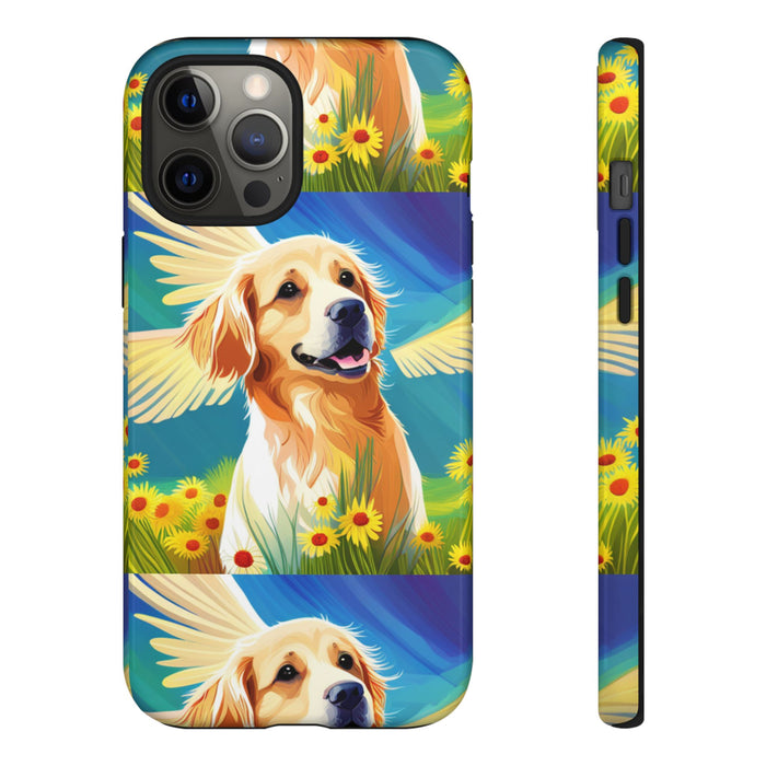 Tough Cases Golden Retriever with Wings Phone case