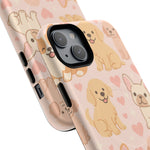 Puppies & Hearts iPhone Case compatible with MagSafe  Shamo's