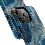 Blue Agate Marble iPhone Case —with MagSafe  Shamo's