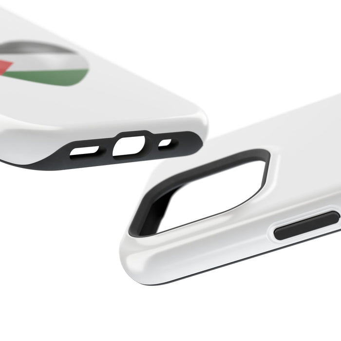 MagSafe Tough Cases with Palestinian flag in heart shape