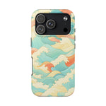Ocean Wave Tough Phone Case — Pastel Retro Surf Pattern  Shamo's iPhone 17 Pro