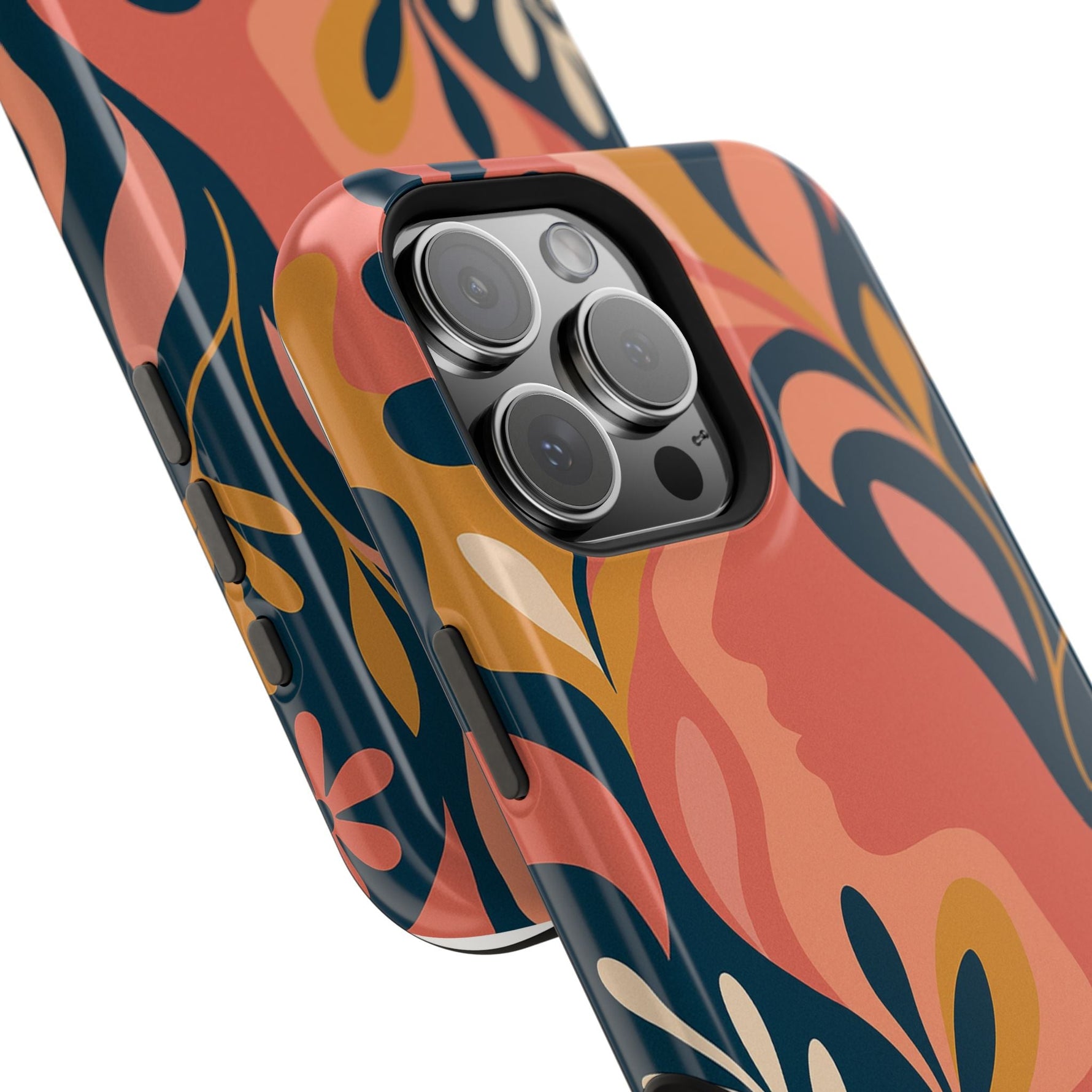 Floral Feminine Abstract MagSafe Impact-Resistant iPhone Case  Shamo's