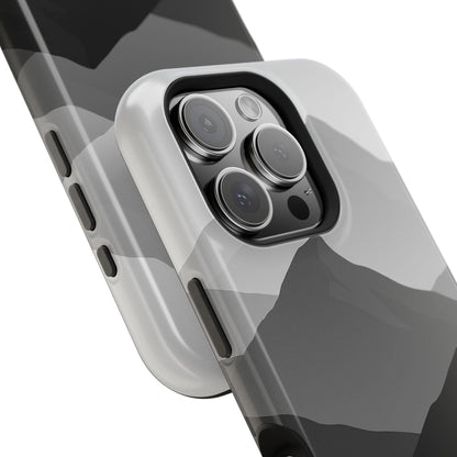 Monochrome Mountain Design iPhone Case | MagSafe  Shamo's