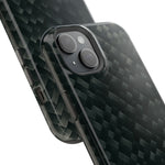 Dark Carbon Fiber Texture Magnetic Impact-Resistant iPhone Case | MagSafe compatible  Shamo's