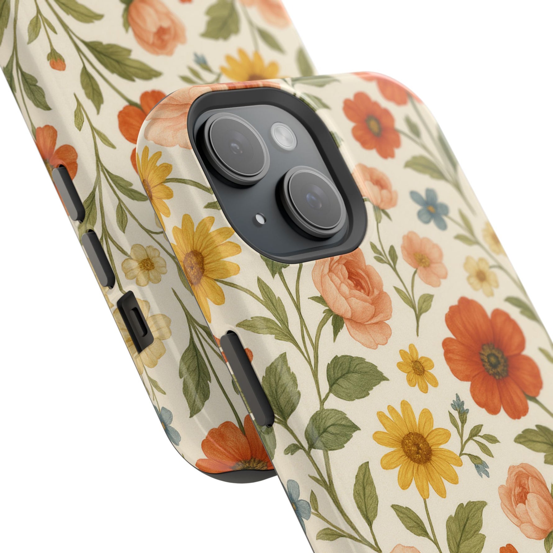 Floral Vintage Garden iPhone Case — with MagSafe