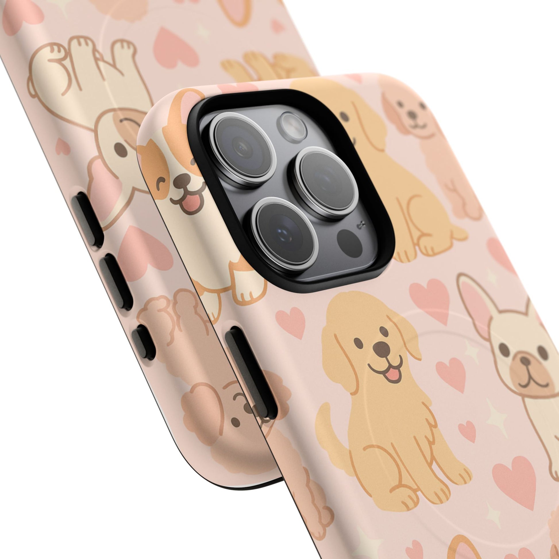 Puppies & Hearts iPhone Case compatible with MagSafe - Shamo's