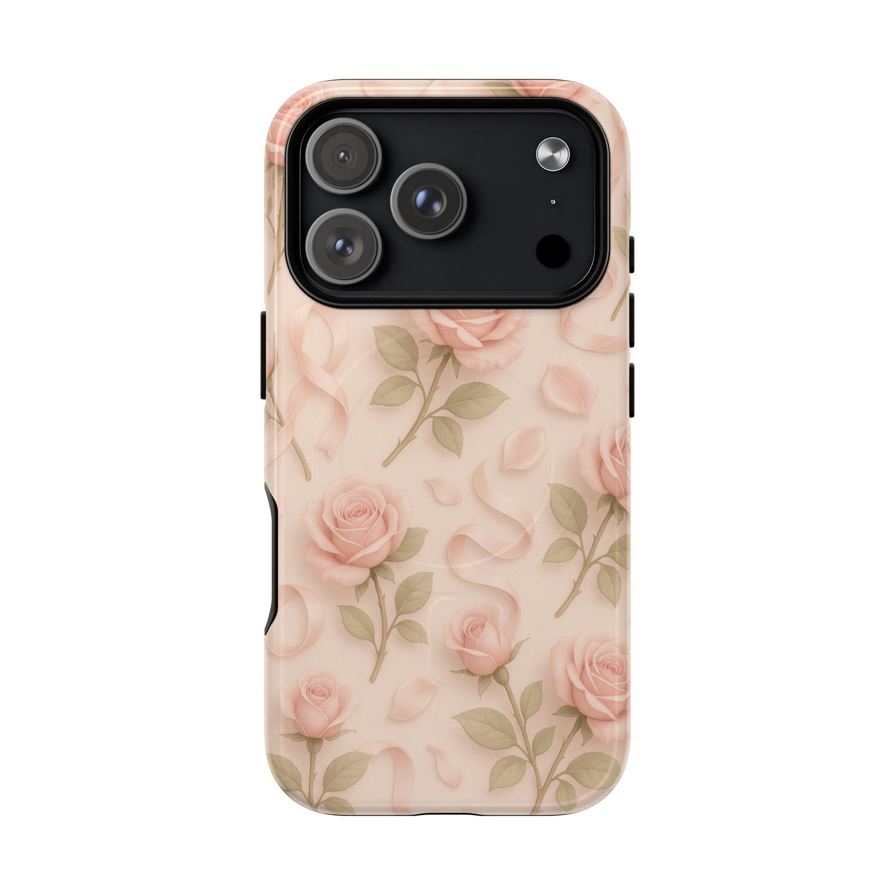 Blush Roses and Ribbons 3D iPhone Case | MagSafe - Shamo's
