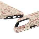 Floral Boots MagSafe Phone Case, glossy square triple-camera Pro model, port openings and edge details