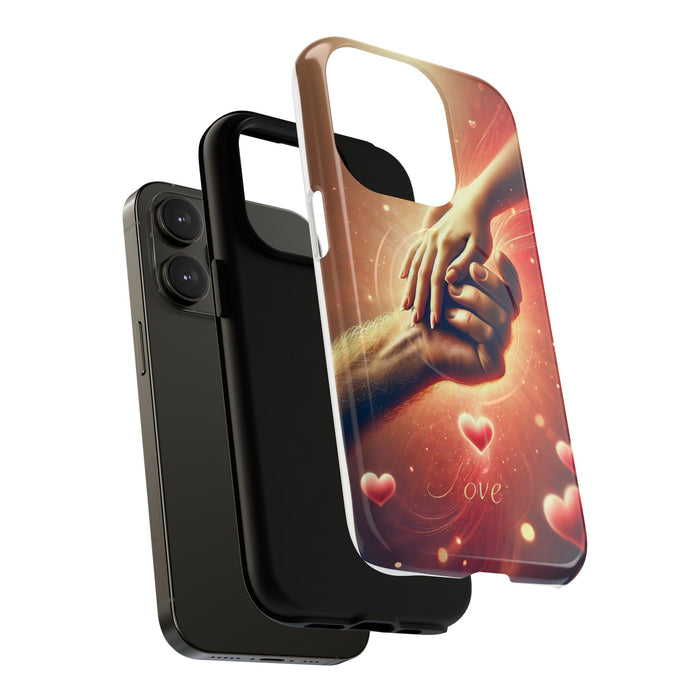 Magnetic Phone Case - Hands in Love Design - Compatible with MagSafe