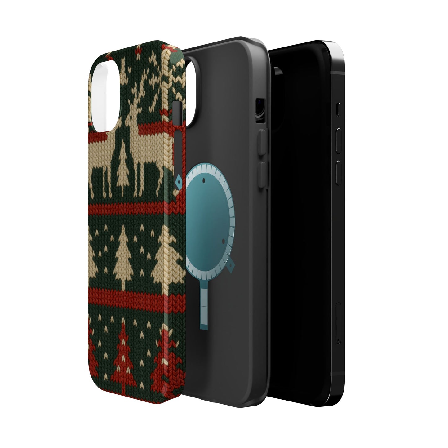 Holiday Reindeer Knit iPhone Case | compatible with MagSafe