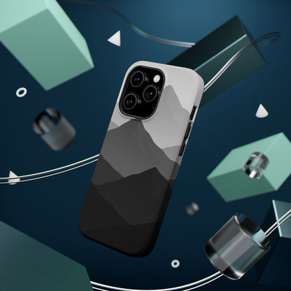 Monochrome Mountain Design iPhone Case | MagSafe  Shamo's