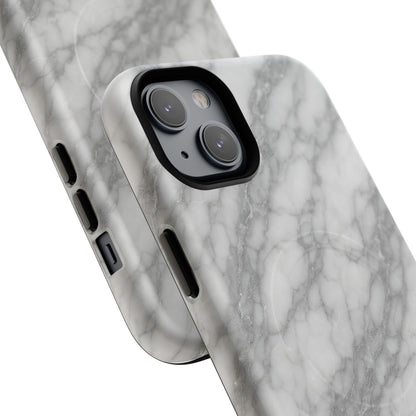 Silver Mist Marble iPhone Case with MagSafe