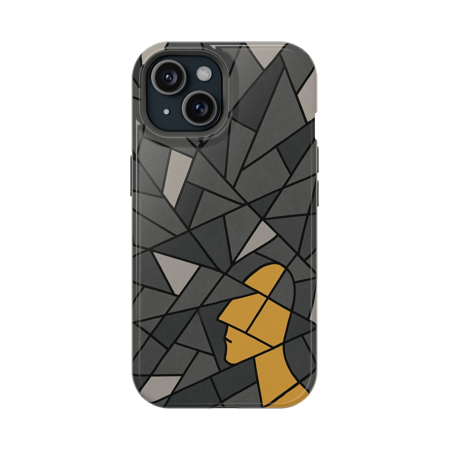 “Rebuilding Myself” Abstract iPhone Case — Magnetic MagSafe Impact-Resistant  Shamo's iPhone 15 / Glossy