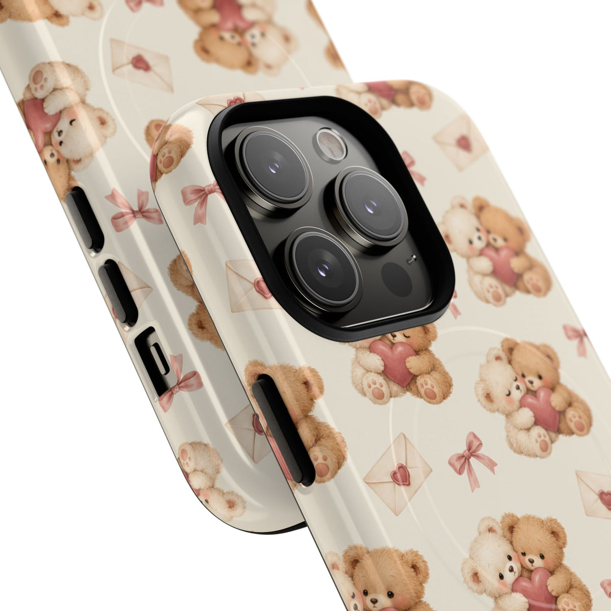Telefoonhoesje met MagSafe met teddybeer verliefd