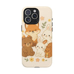 Forest Friends iPhone Case — Fox, Bear & Bunny Design. with MagSafe - Shamo's