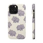 Cute Tiny Hippo Magnetic Impact-Resistant Phone Case