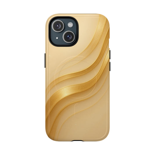 Luxury Series Golden Aura iPhone Case compatible with MagSafe - Shamo's