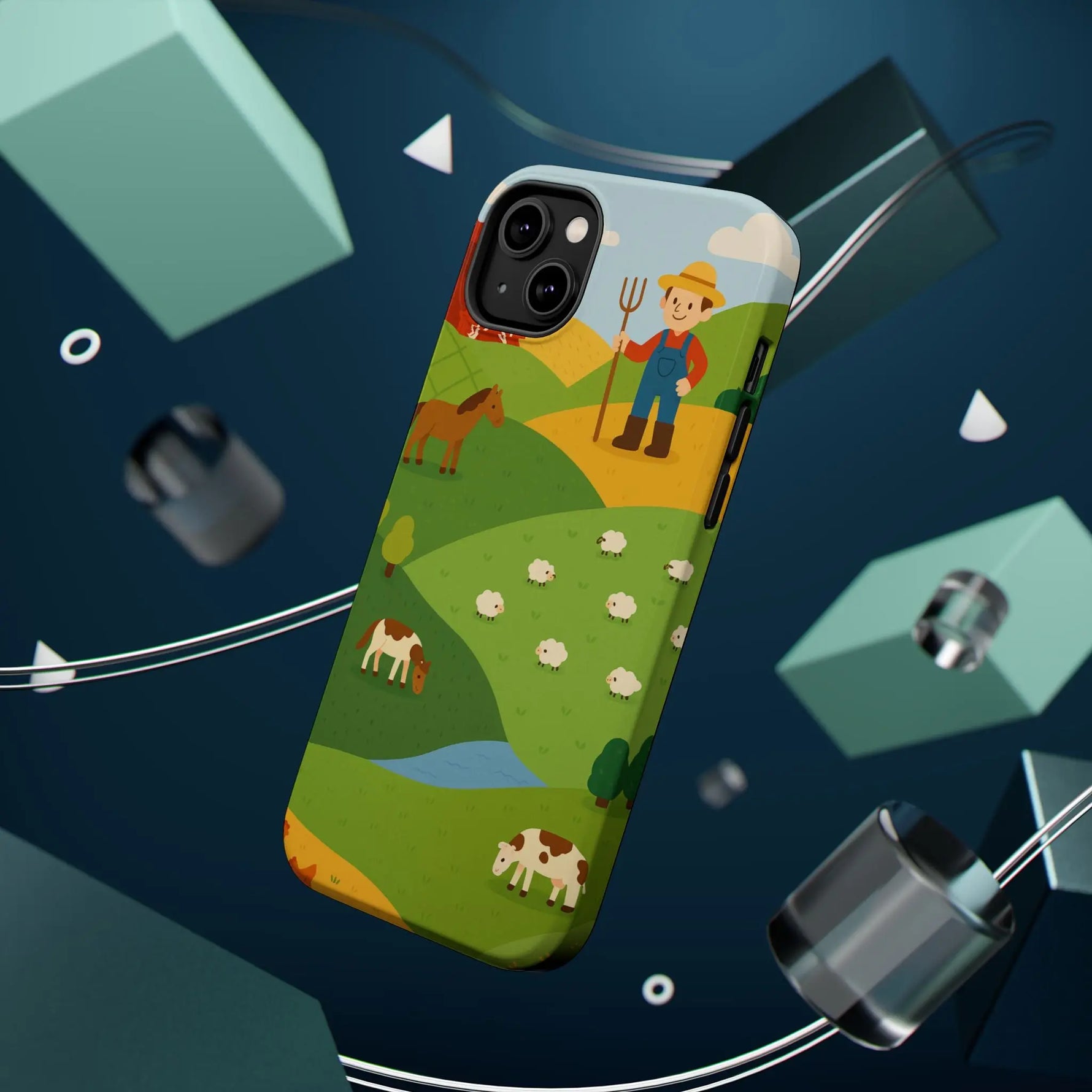 Farm-Themed Impact-Resistant MagSafe Phone Case - Shamo's