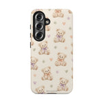 Cute Pastel Bear Impact Phone Case | Heart & Star Kawaii Pattern