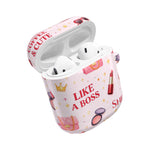 AirPods Case — 'Like a Boss' Pink Cosmetic Pattern Protective Case