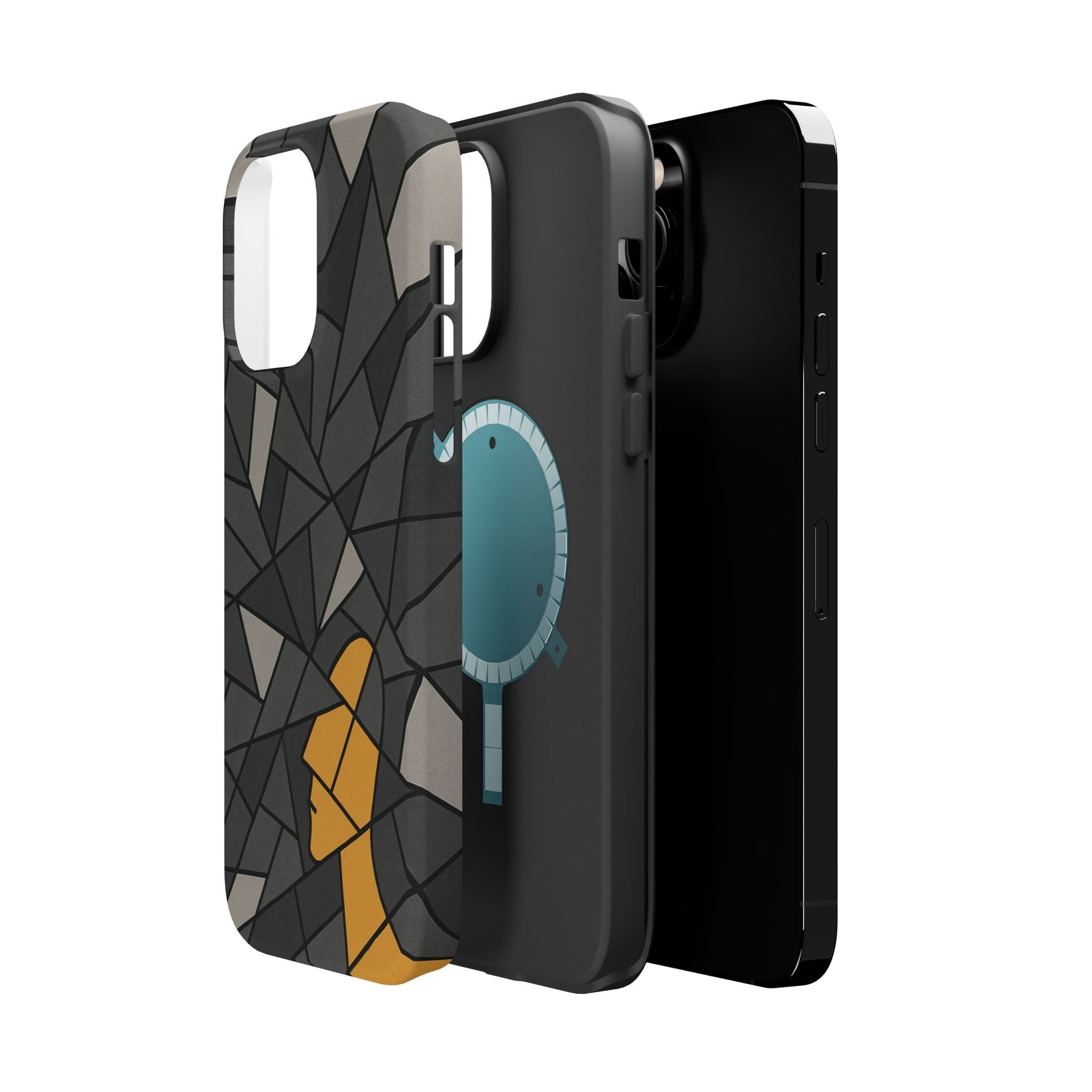 “Rebuilding Myself” Abstract iPhone Case — Magnetic MagSafe Impact-Resistant  Shamo's
