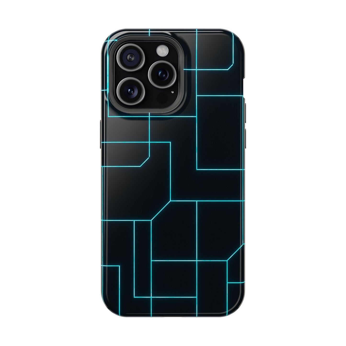Neon Grid Magnetic Impact-Resistant iPhone Case | MagSafe compatible  Shamo's iPhone 15 Pro Max / Glossy