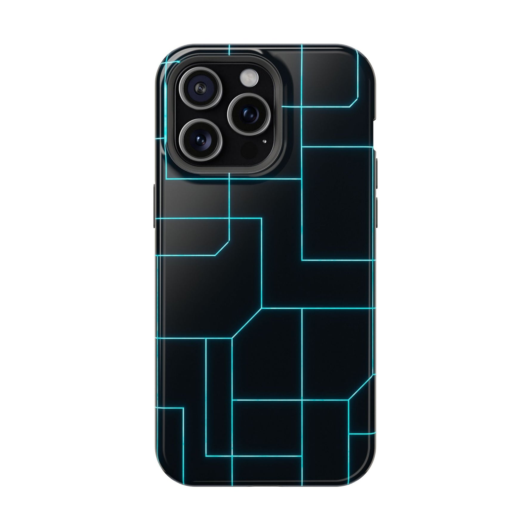 Neon Grid Magnetic Impact-Resistant iPhone Case | MagSafe compatible  Shamo's iPhone 15 Pro Max / Glossy