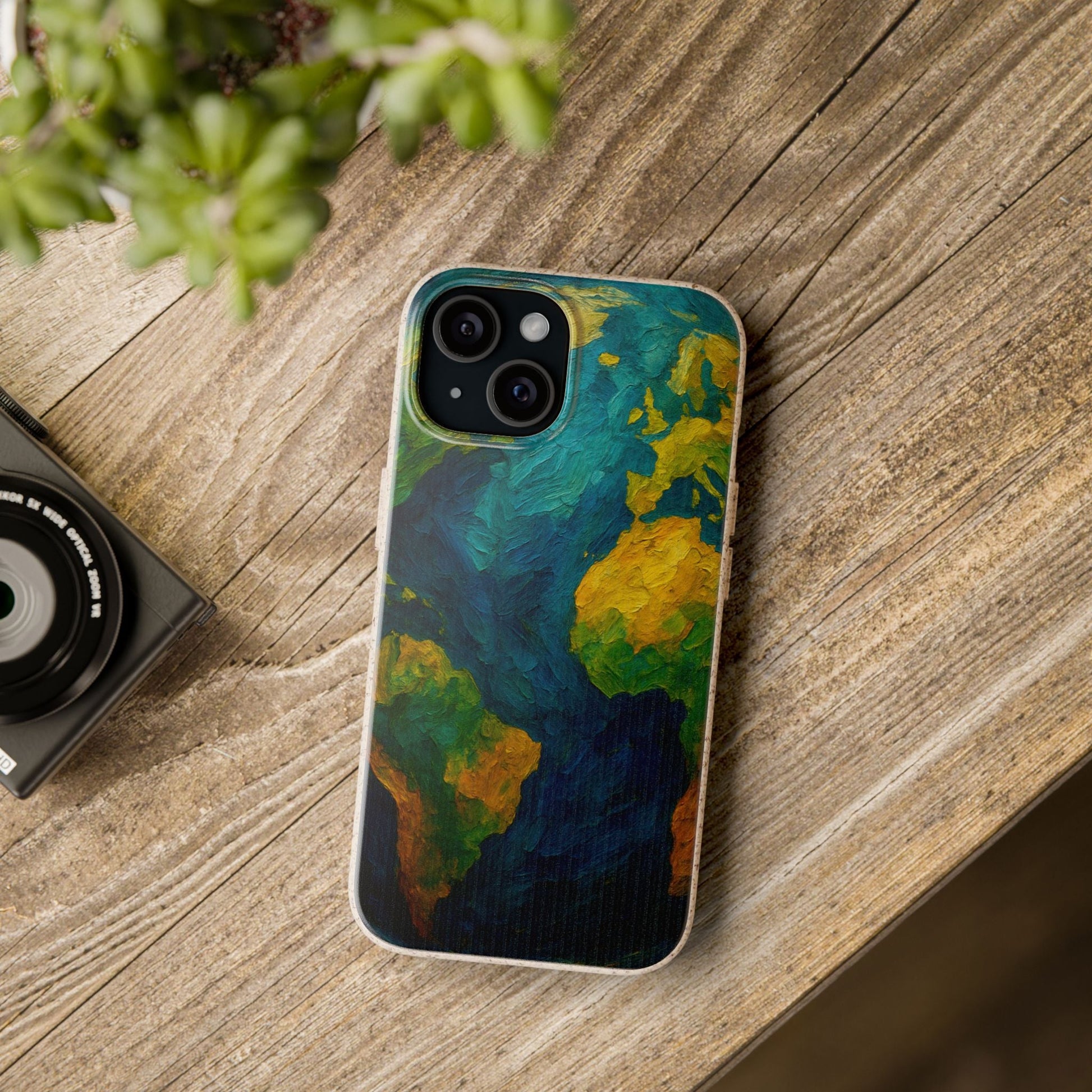Biodegradable Phone Case — Earth Illustration Eco-Friendly Case  Shamo's