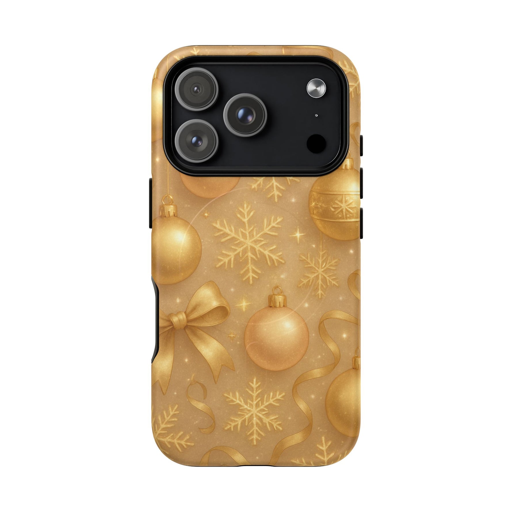Holiday Gold Ornament iPhone Case | Compatible with MagSafe - Shamo's