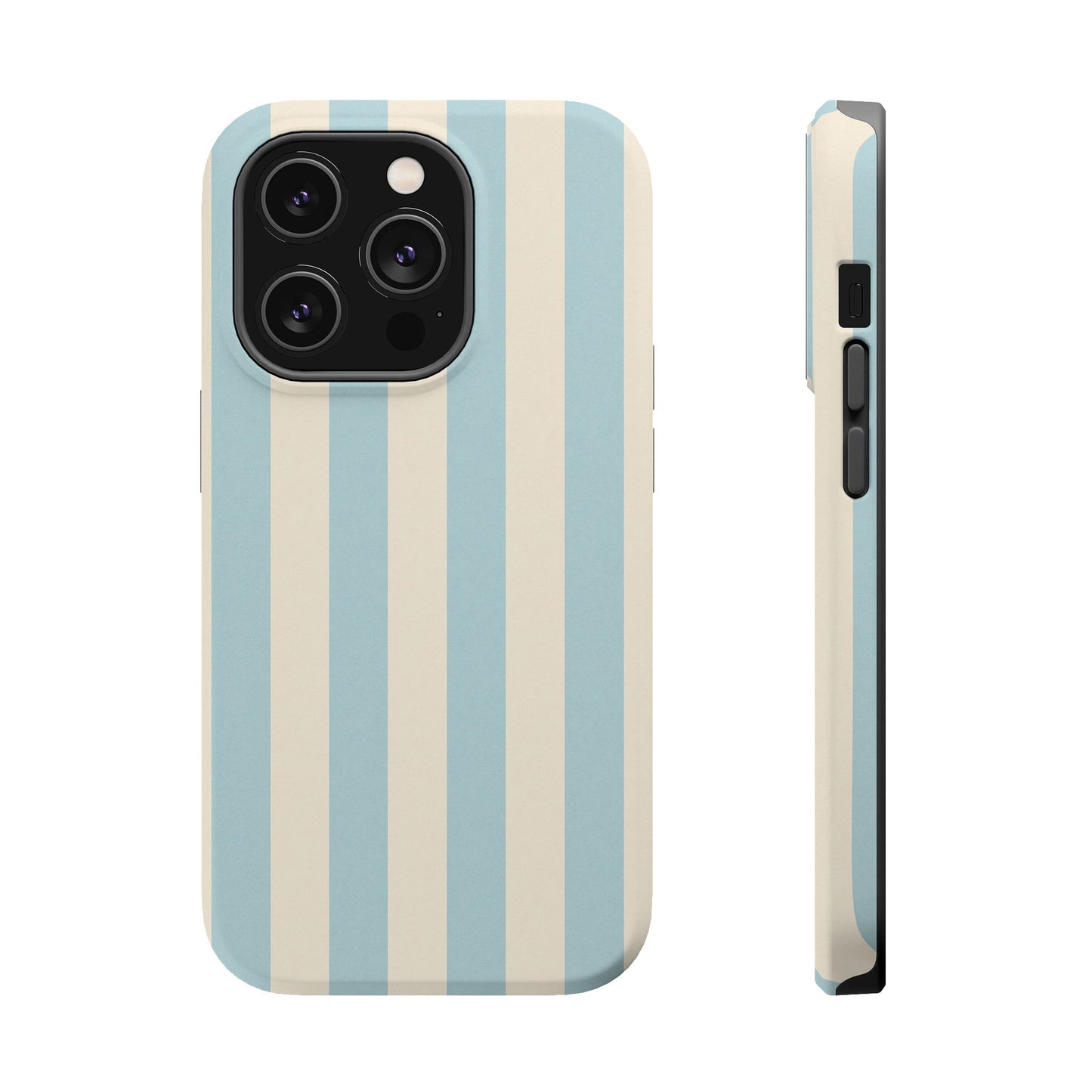 Blue Strips Pattern iPhone Case Compatible with MagSafe