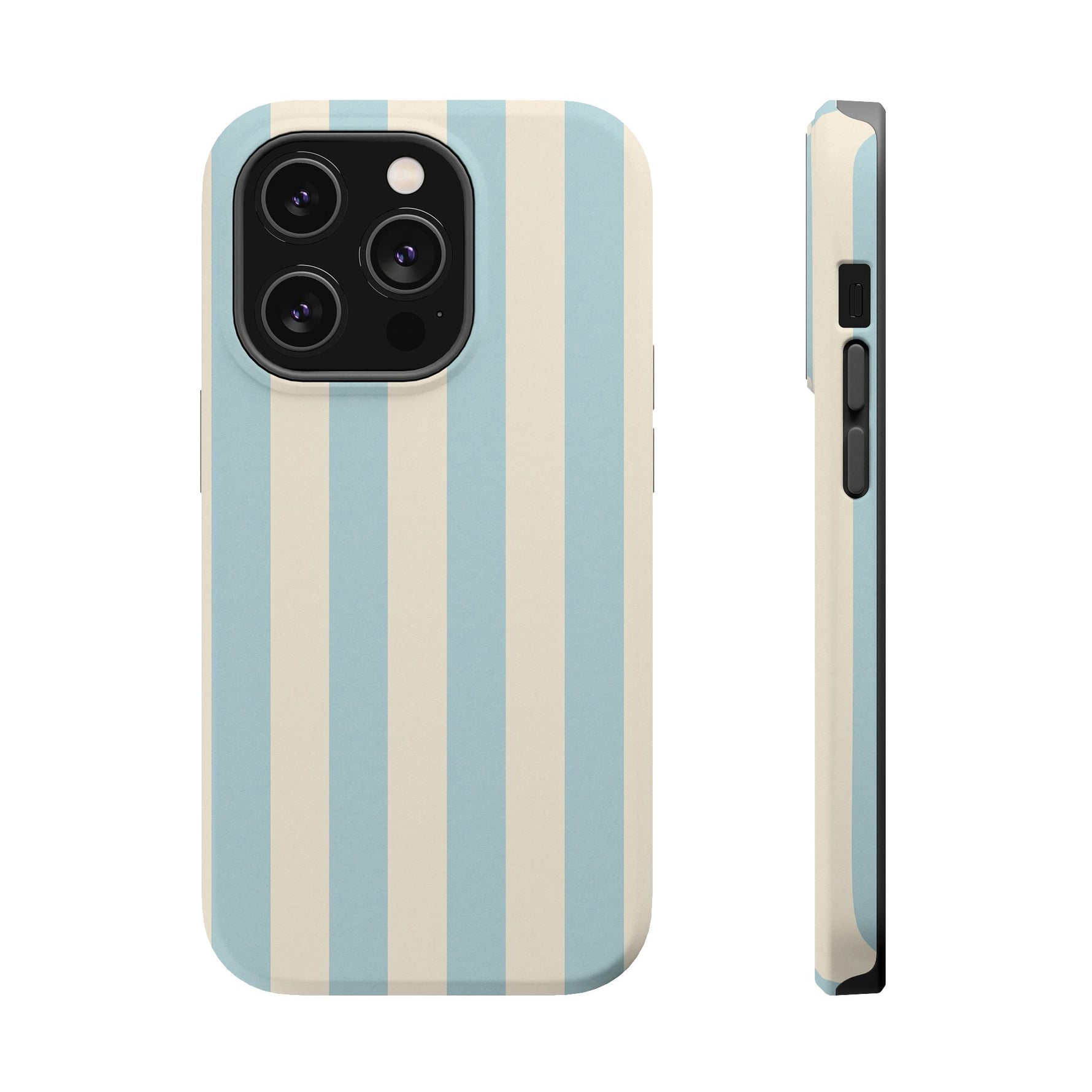 Blue Strips Pattern iPhone Case Compatible with MagSafe - Shamo's