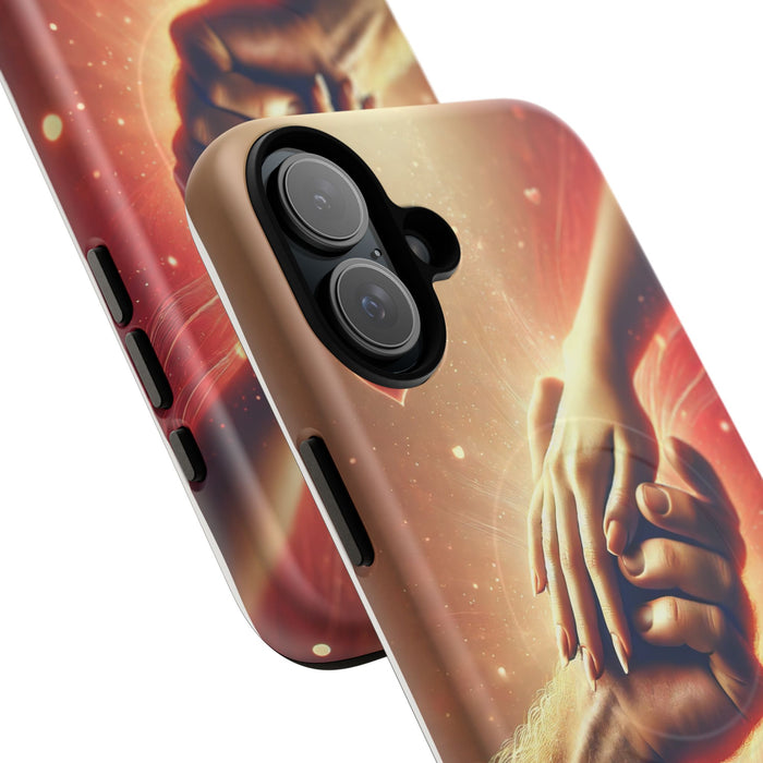 Magnetic Phone Case - Hands in Love Design - Compatible with MagSafe