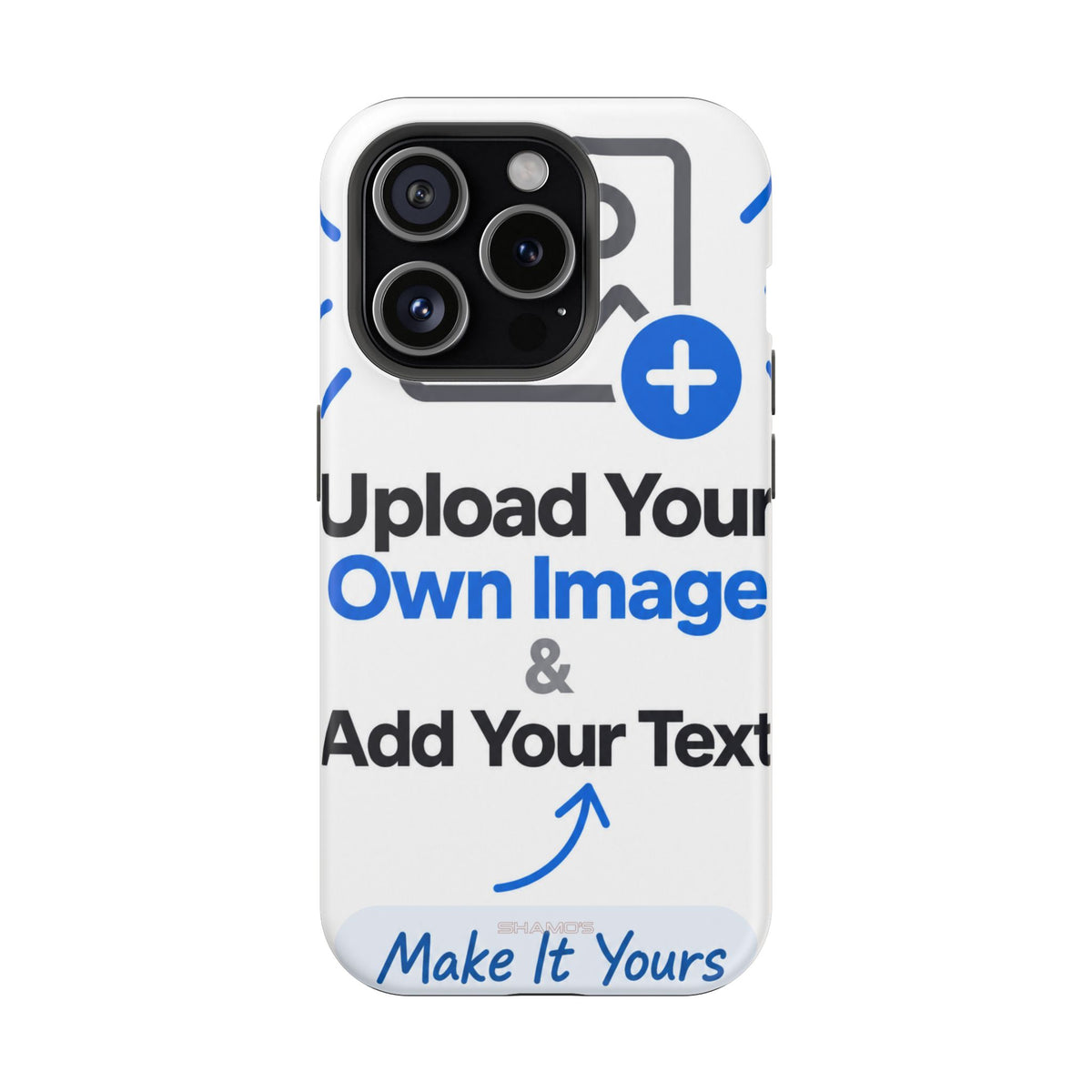 Personalisierbare iPhone-Hülle | Eigenes Foto und Text hinzufügen | MagSafe-kompatibel