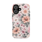 Floral Impact-Resistant Magnetic Phone Case