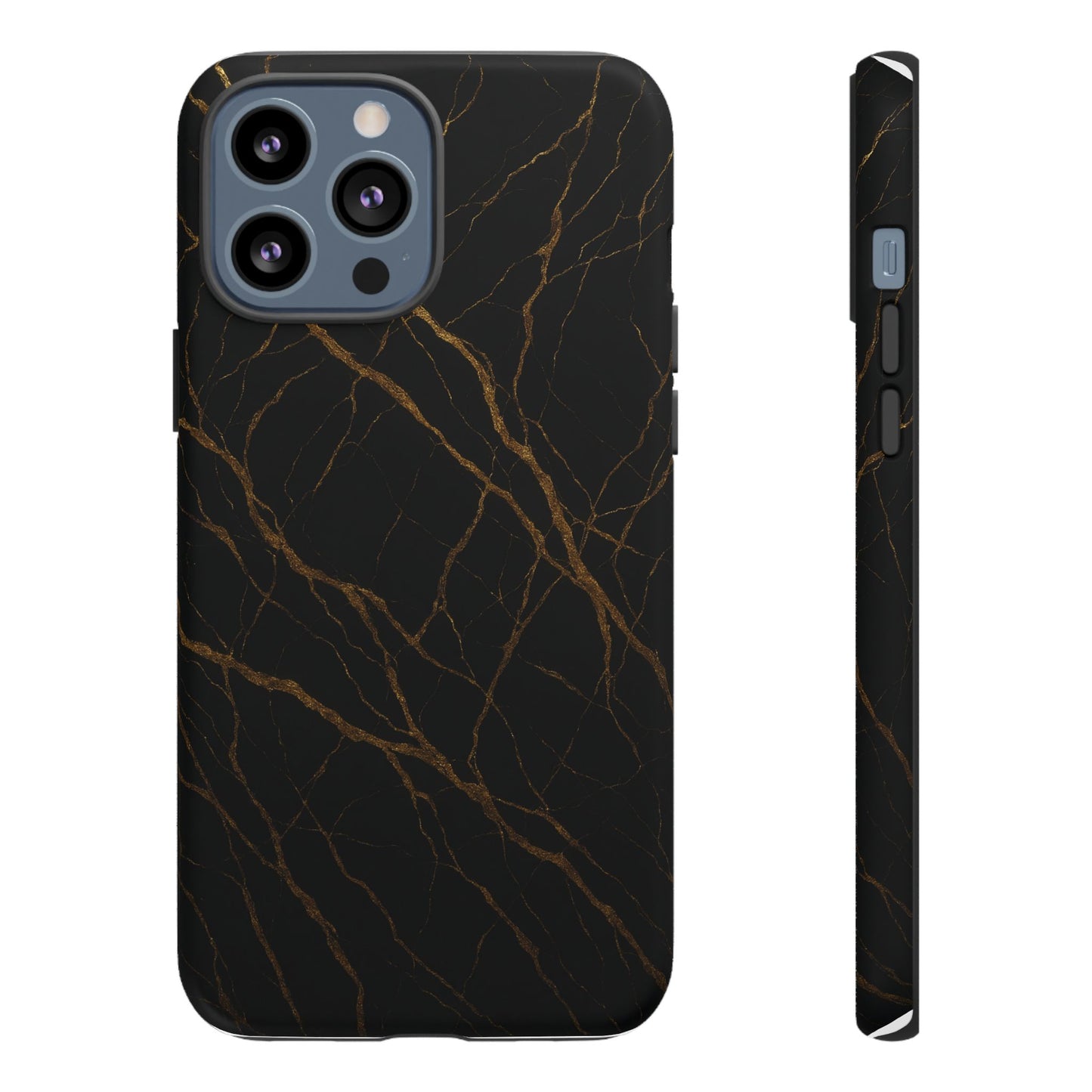 Black Marble Tough iPhone Case - Shamo's