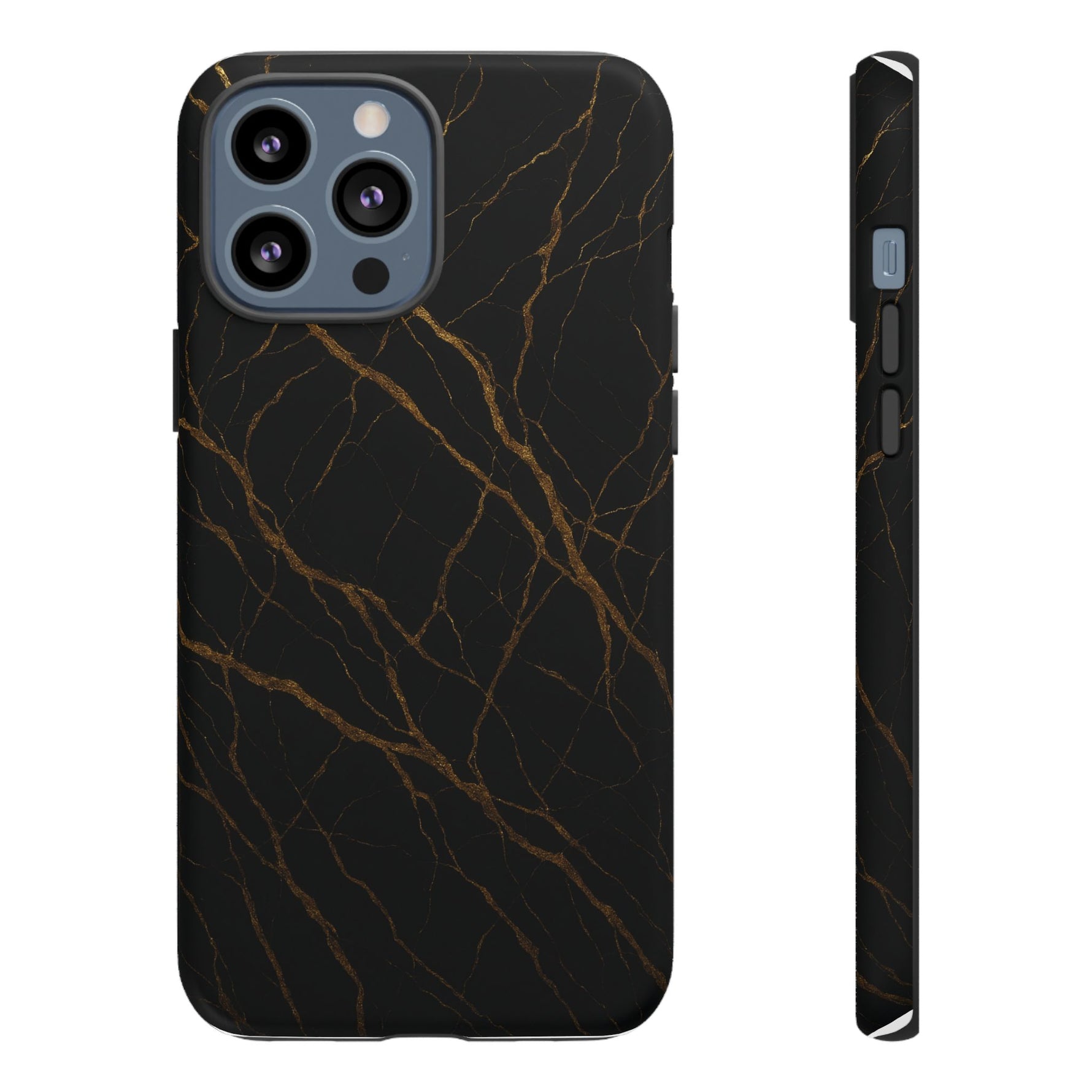 Black Marble Tough iPhone Case - Shamo's