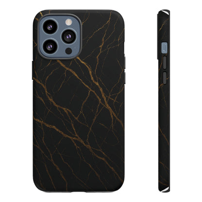 Black Marble Tough iPhone Case - Shamo's