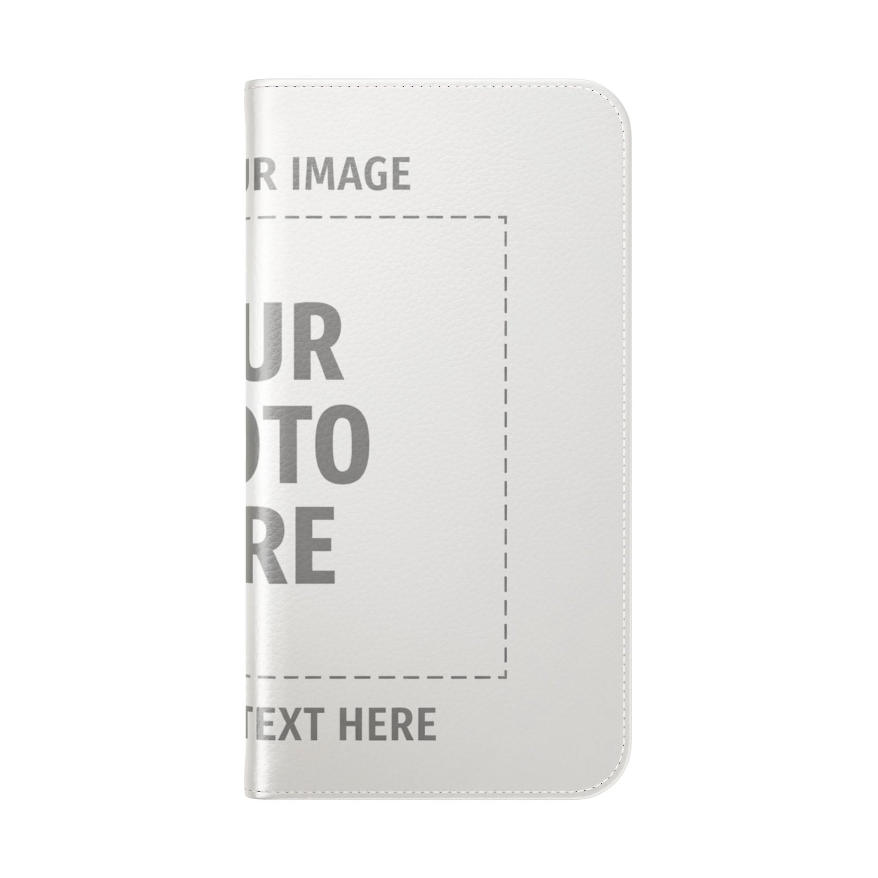 Personalized Flip Wallet Phone Case – Custom Photo & Text Wallet Cover