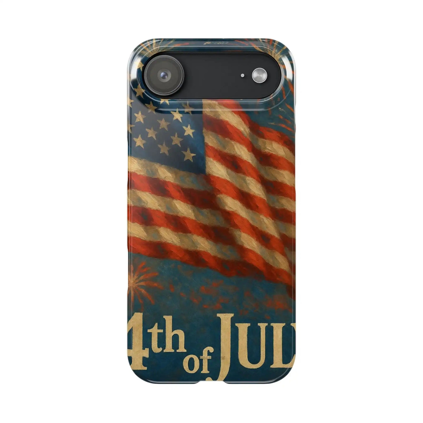 Fundas delgadas para teléfono con la inscripción 4 de julio para iPhone 17 y más