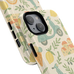 Italian Summer Drawing  iPhone Case — Lemon & Vespa Pattern Tough MagSafe Case  Shamo's