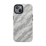 Silver Mist Marble iPhone Case with MagSafe - iPhone 14 / Matte - Shamo's