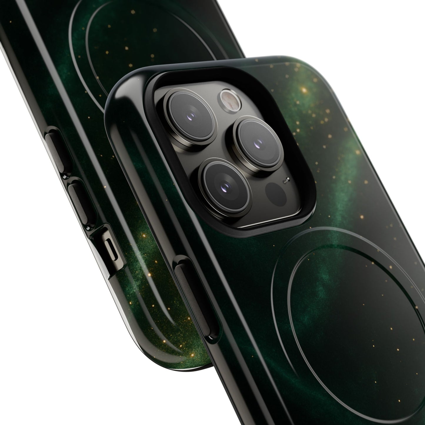 Luxury Series Emerald Galaxy iPhone Case with MagSafe