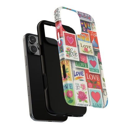 Vintage Romantic Love Stamp iPhone Case | Tough Protection + MagSafe  Shamo's