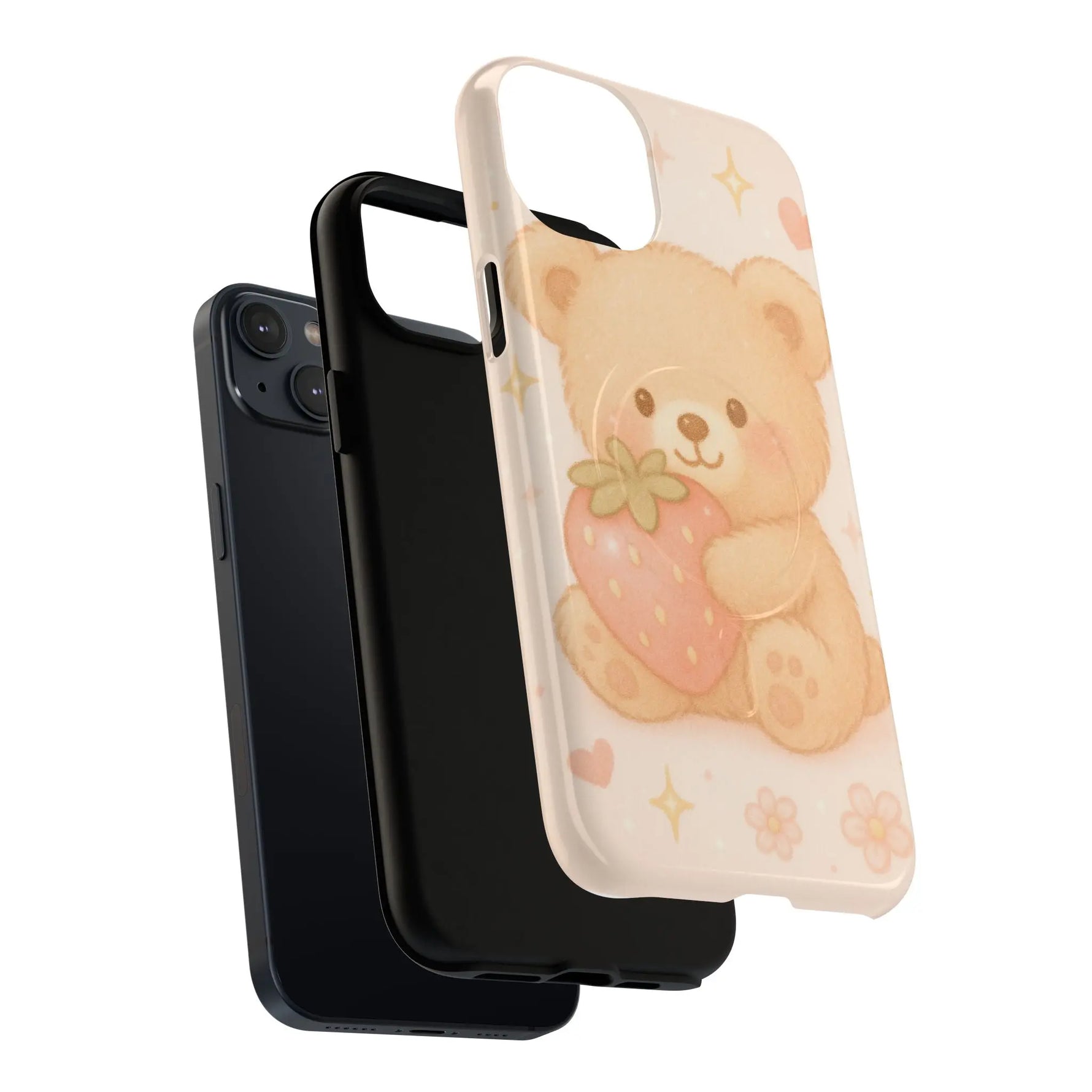 Strawberry Teddy iPhone Case with MagSafe  Shamo's