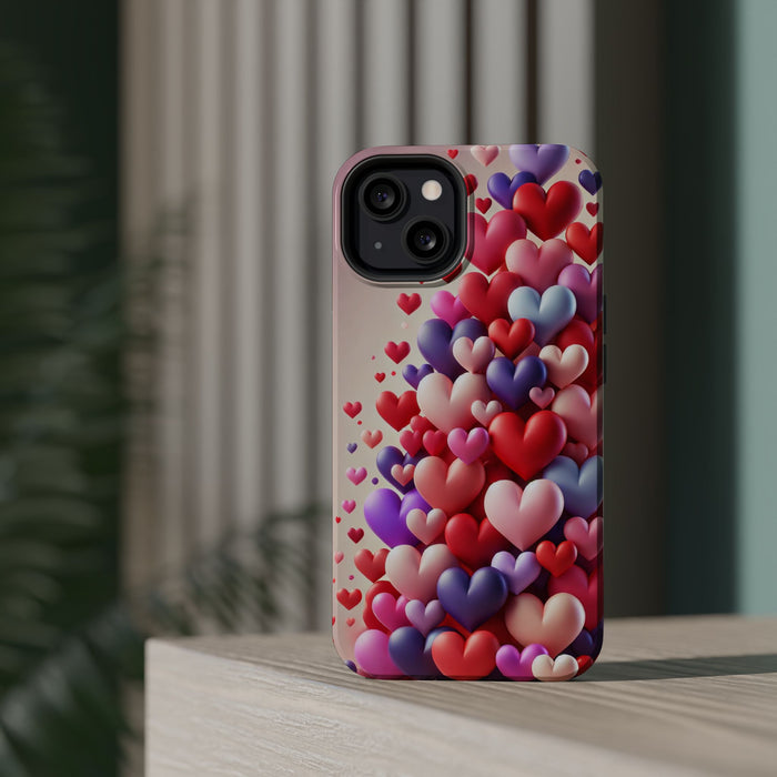 Shamo's Phone Case | MagSafe Compatible | Love Hearts Theme for iPhone 17 and more