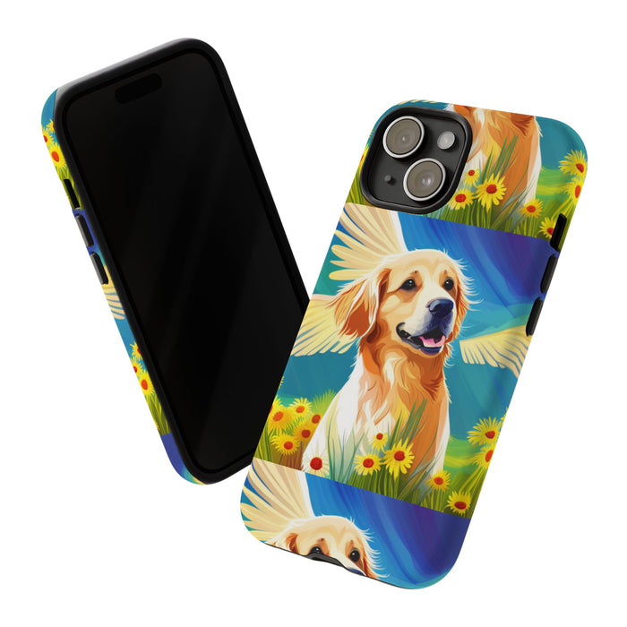 Tough Cases Golden Retriever with Wings Phone case