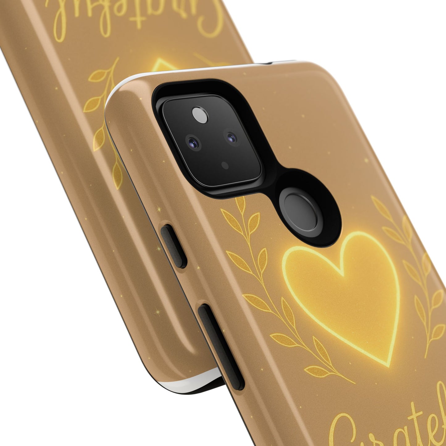Grateful Heart iPhone Case — Warm Neon Heart
