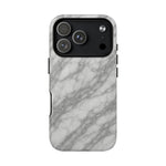 Silver Mist Marble iPhone Case with MagSafe - Shamo's
